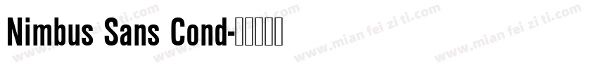 Nimbus Sans Cond字体转换